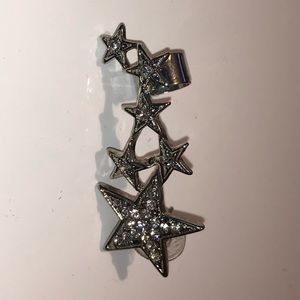 Stacked stars earring and cuff